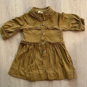 Kate Quinn Ruffled Dress In Color Fennel